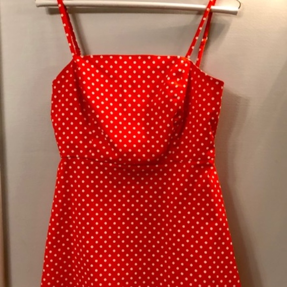 Red polka dot sundress Clearance